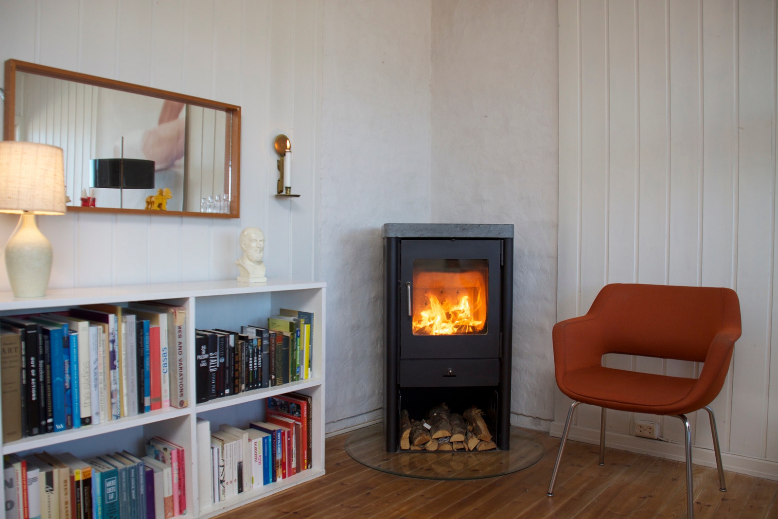 Stove med ildstad Galleribilde