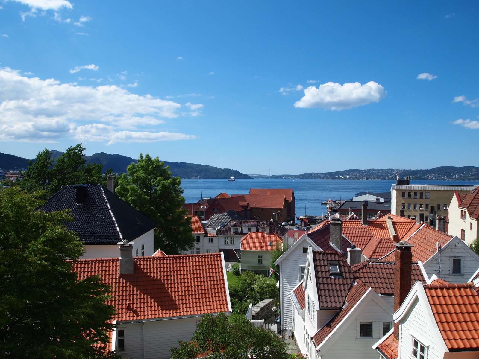 Utsikt frå balkong/stove Galleribilde