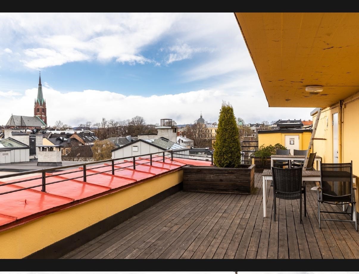 Takterrasse som kan brukes Galleribilde