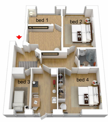 floor plan Galleribilde