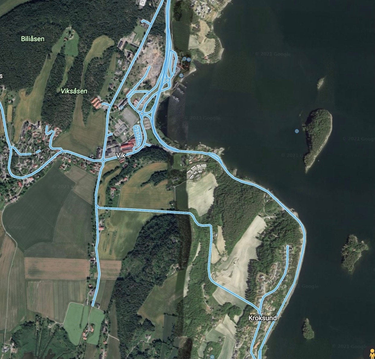 Et sykkeleldorado med stiler langs fjord og åkre. Galleribilde