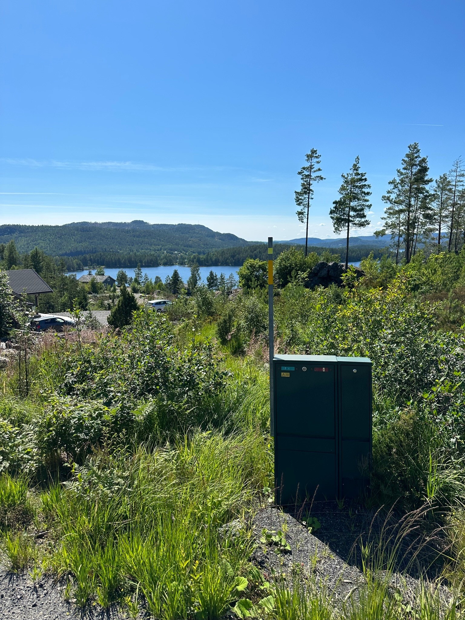 Strøm ved tomtegrense Galleribilde