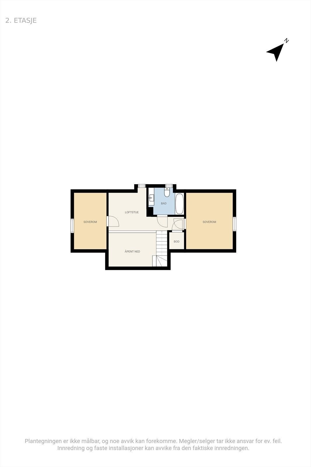 Plantegning 2. etg Galleribilde