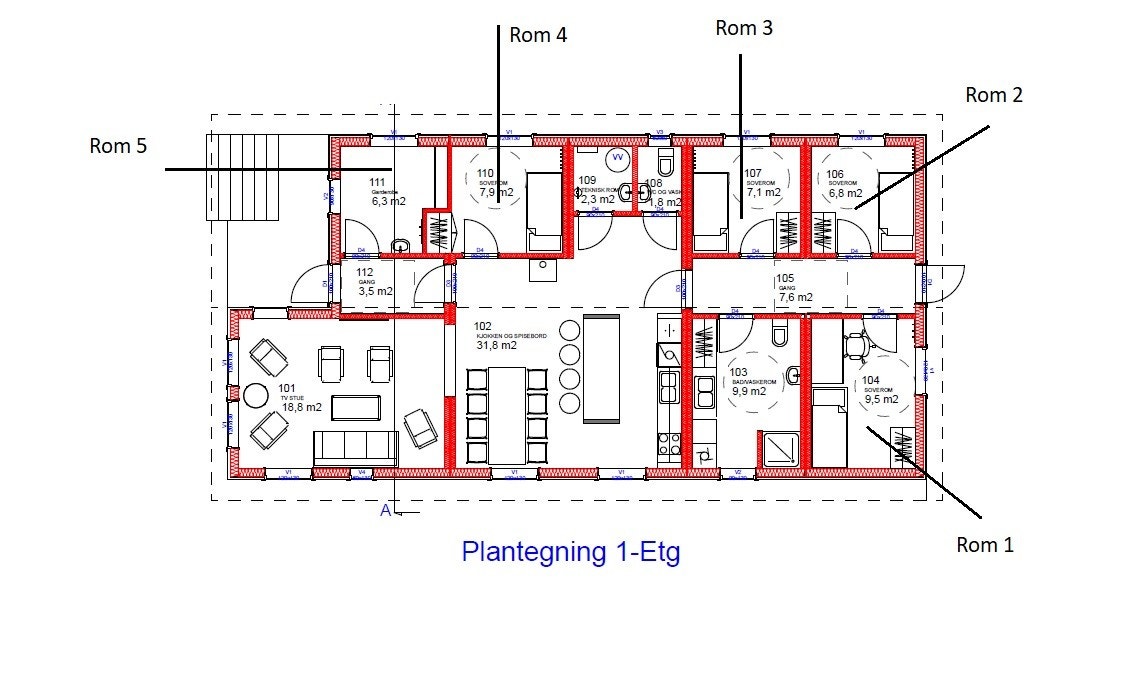 Plantegning Galleribilde
