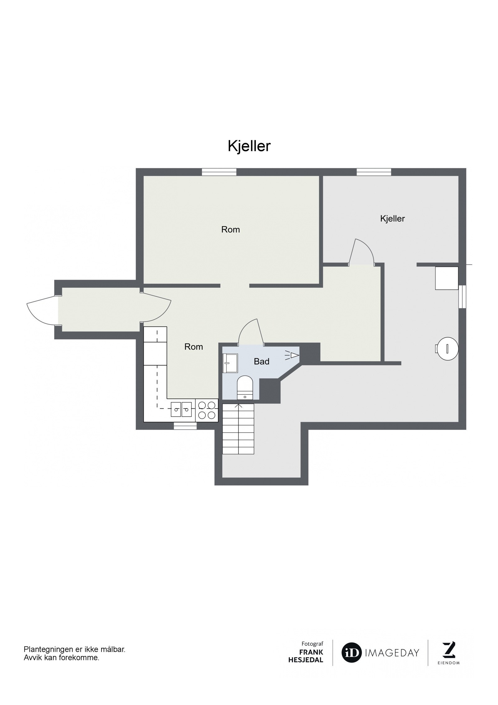 Underetasje - planskisse Galleribilde