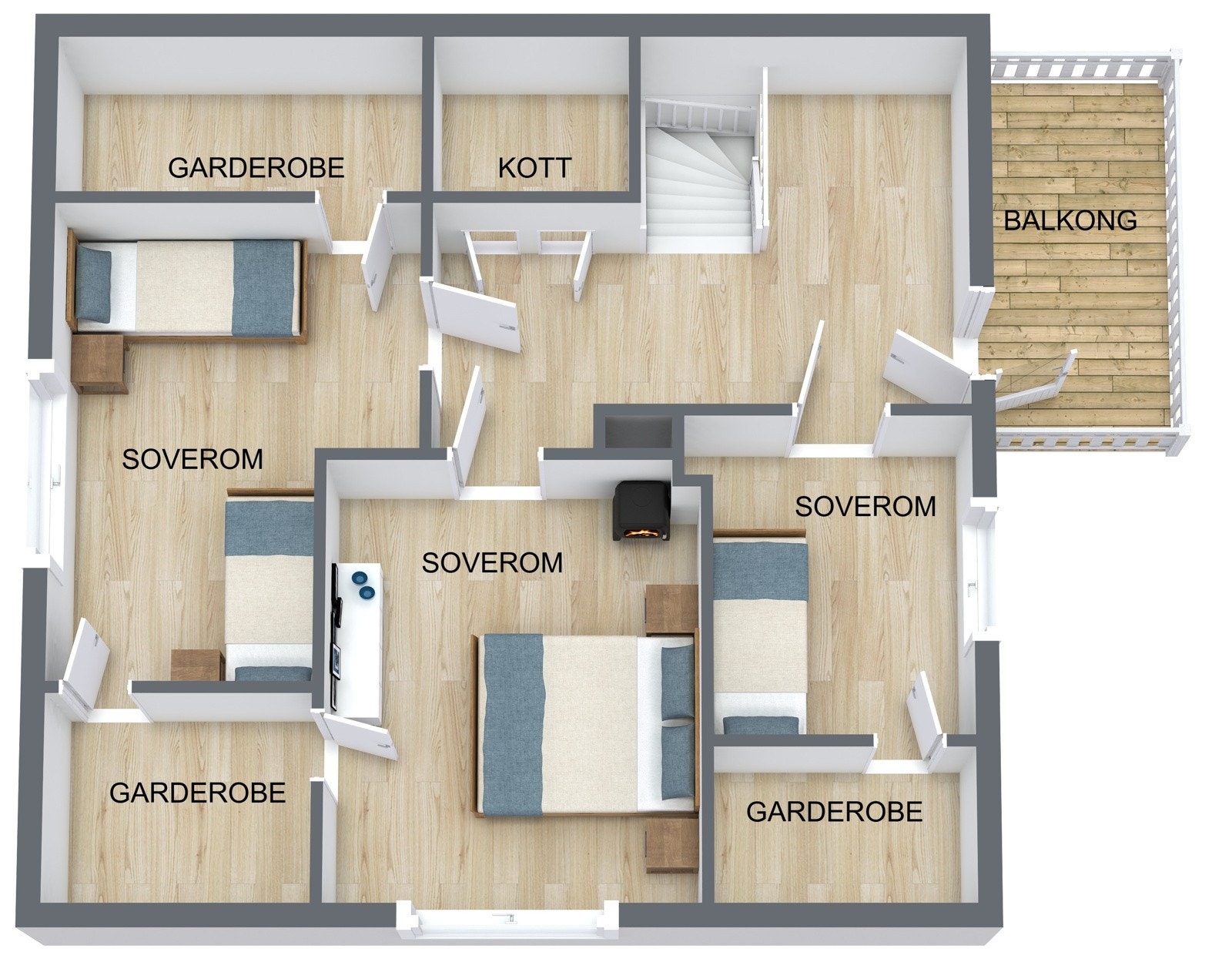 Plantegning 2 etasje Galleribilde