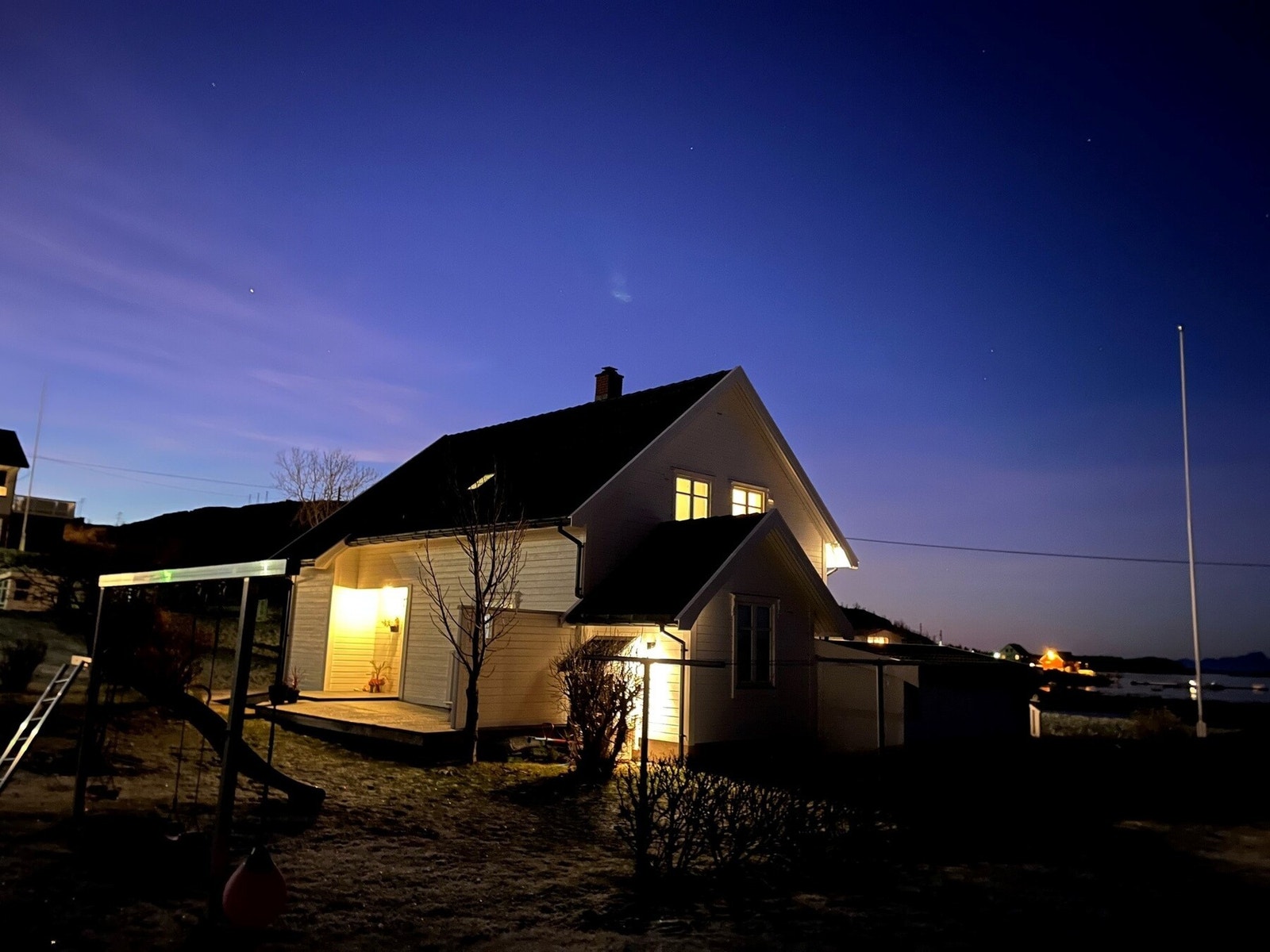 Kveldsbilde tatt av eier Galleribilde