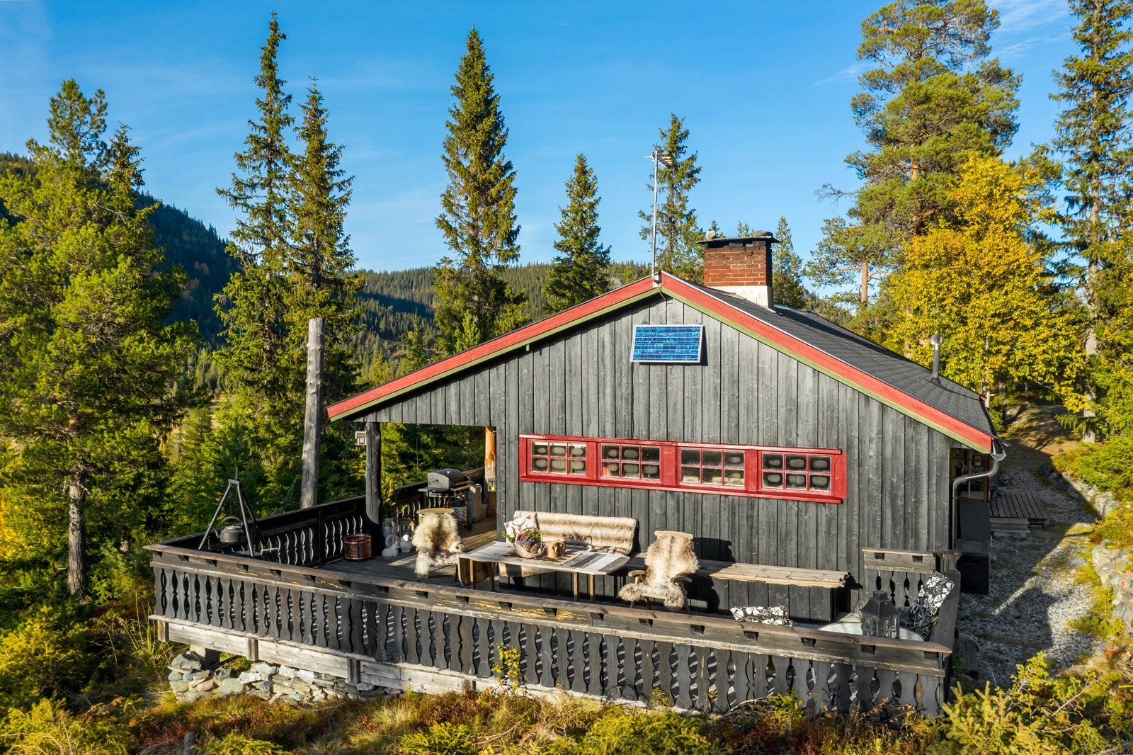 Her har du direkte adgang til milevis med langrennsløyper og turstier, rett utenfor hyttedøren. Galleribilde