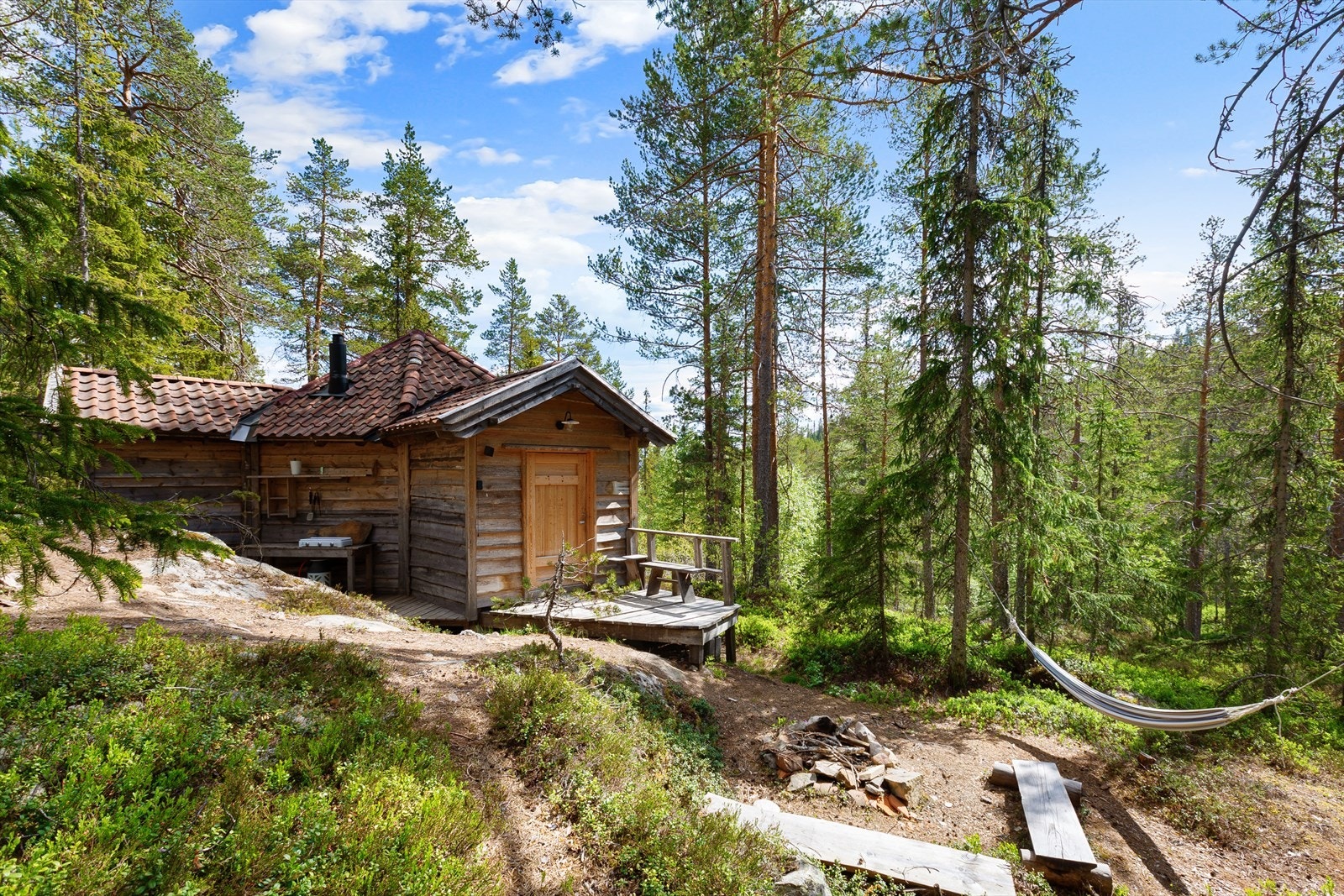 Idyllisk beliggende med litt avstand fra eneboligen - Egner seg til gjester eller utleie Galleribilde