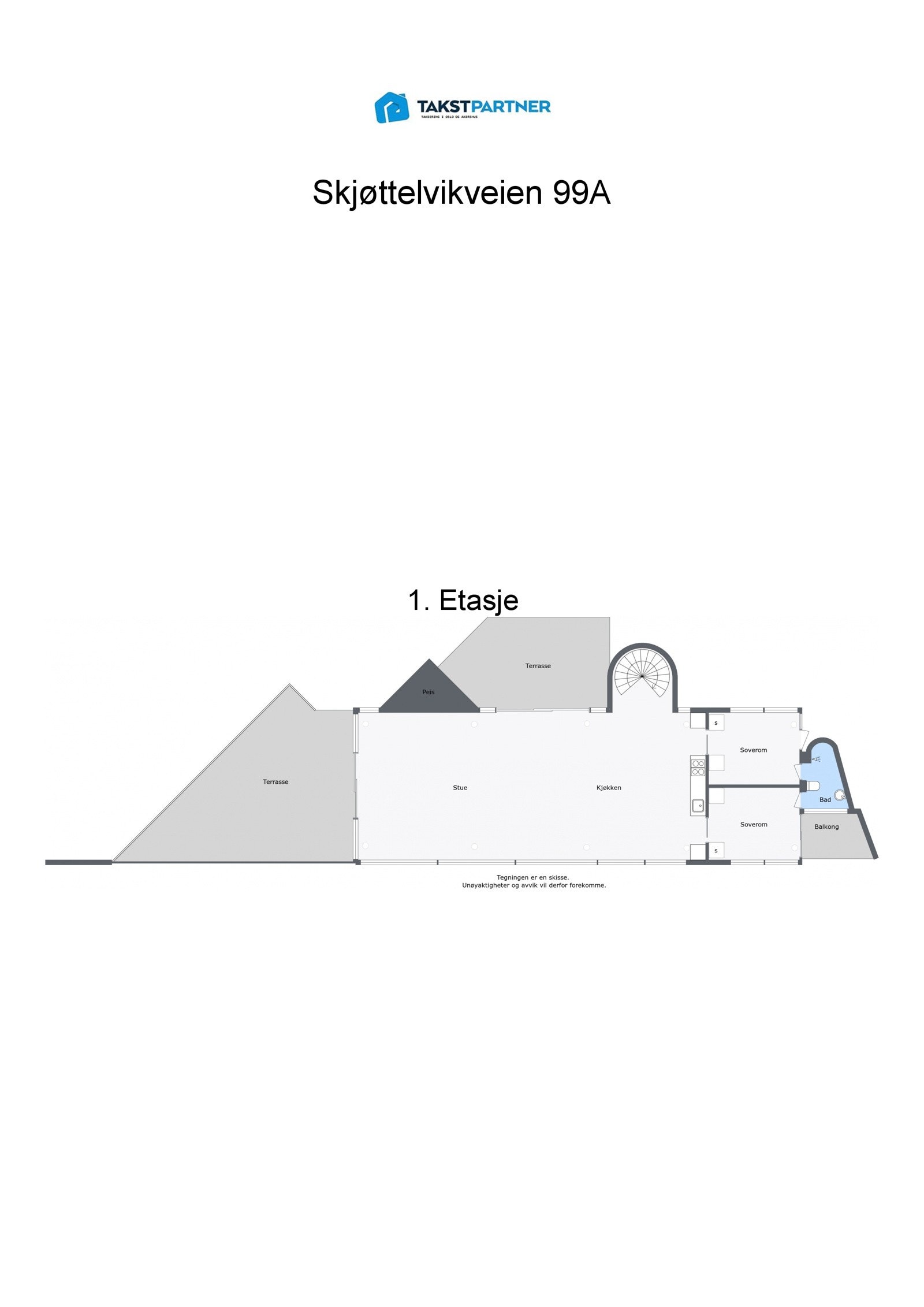 Planskisse - 1. etasje. Galleribilde