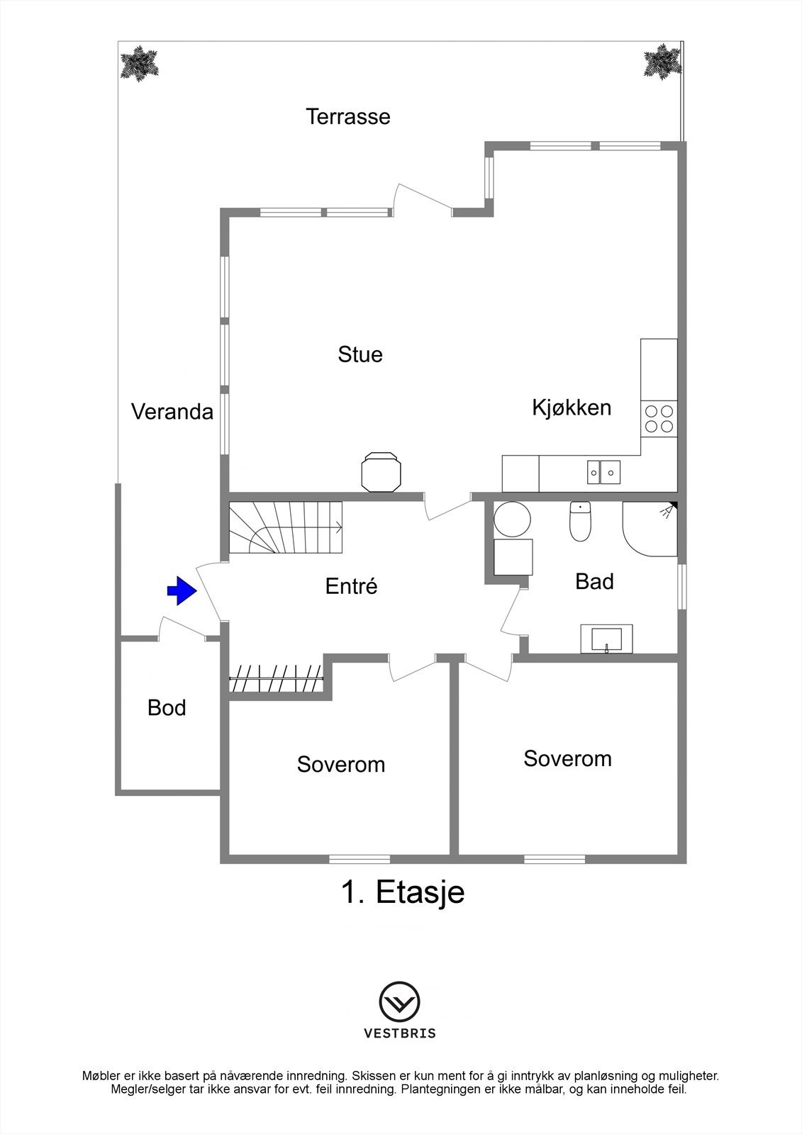 Plantegning - 1. Etasje Galleribilde