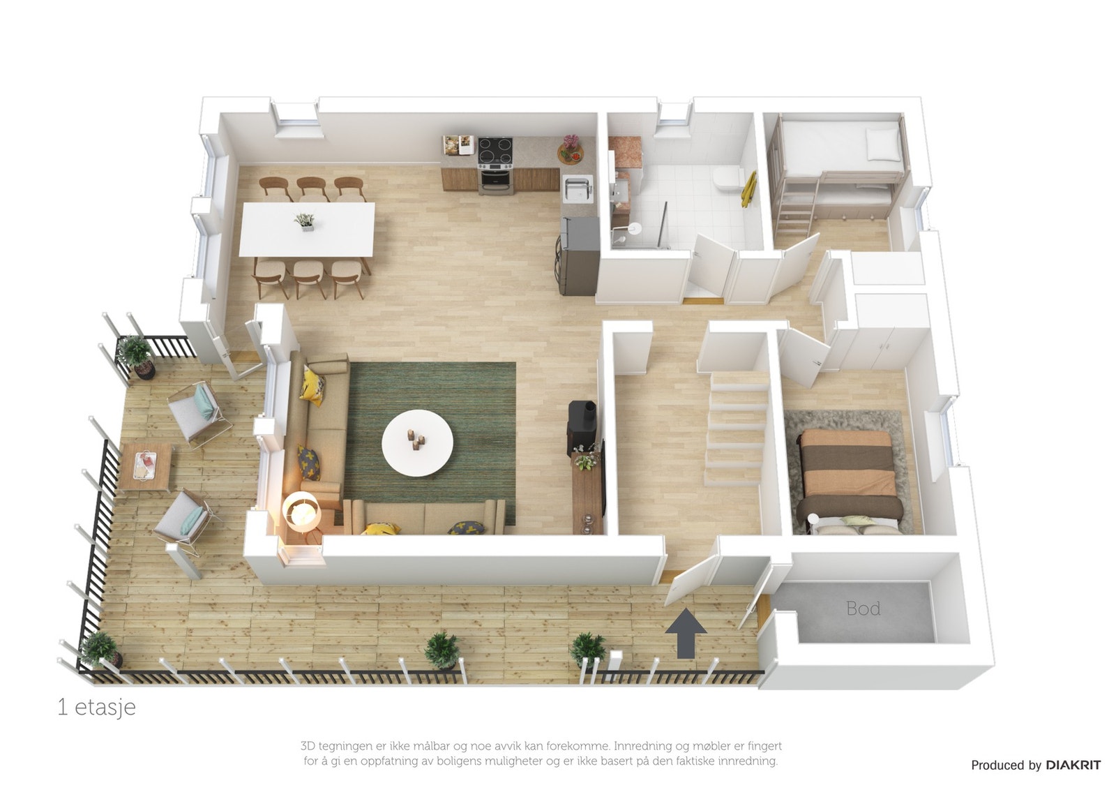 Planskisse Galleribilde