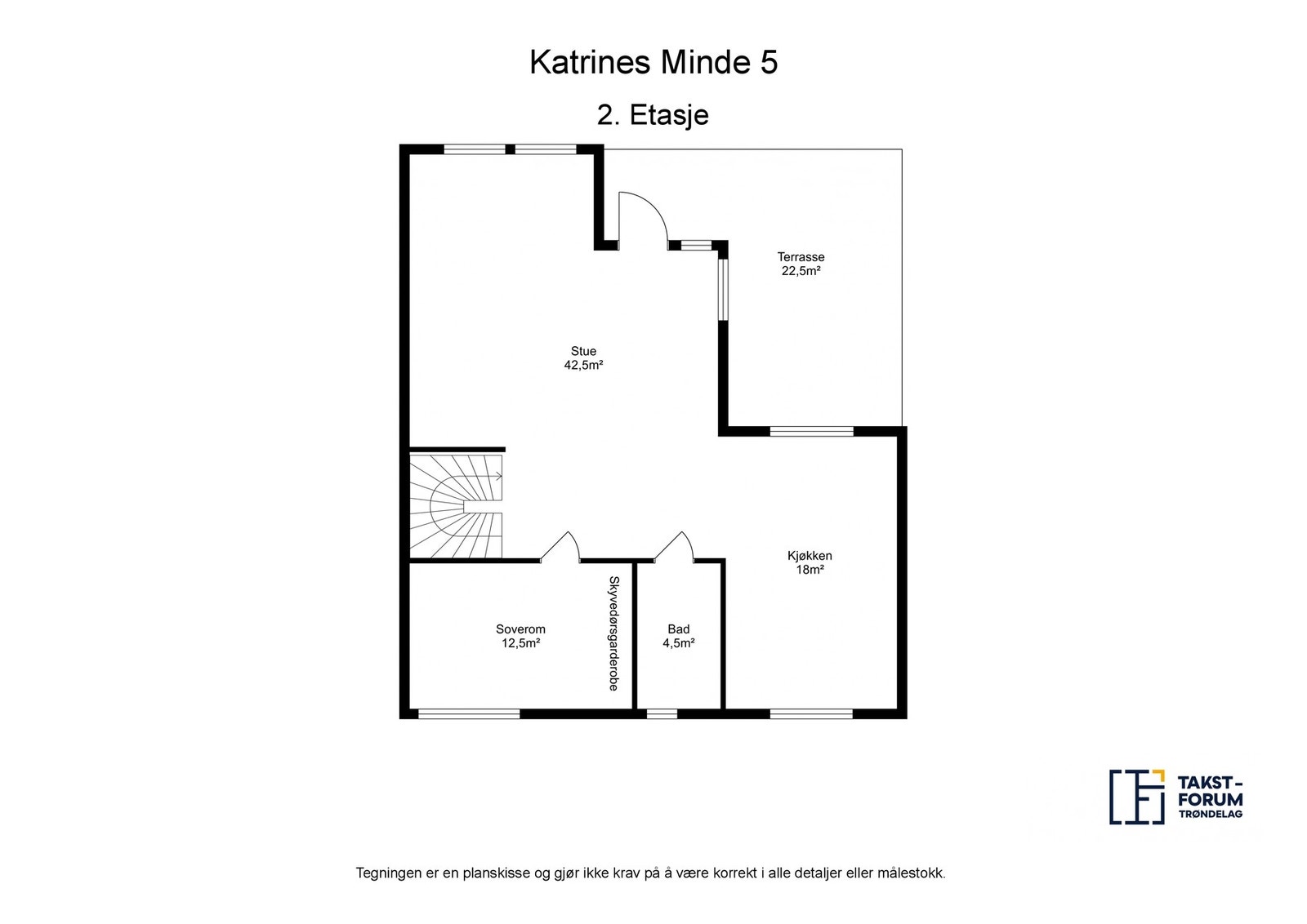 Planskisse 2. etasje. Galleribilde