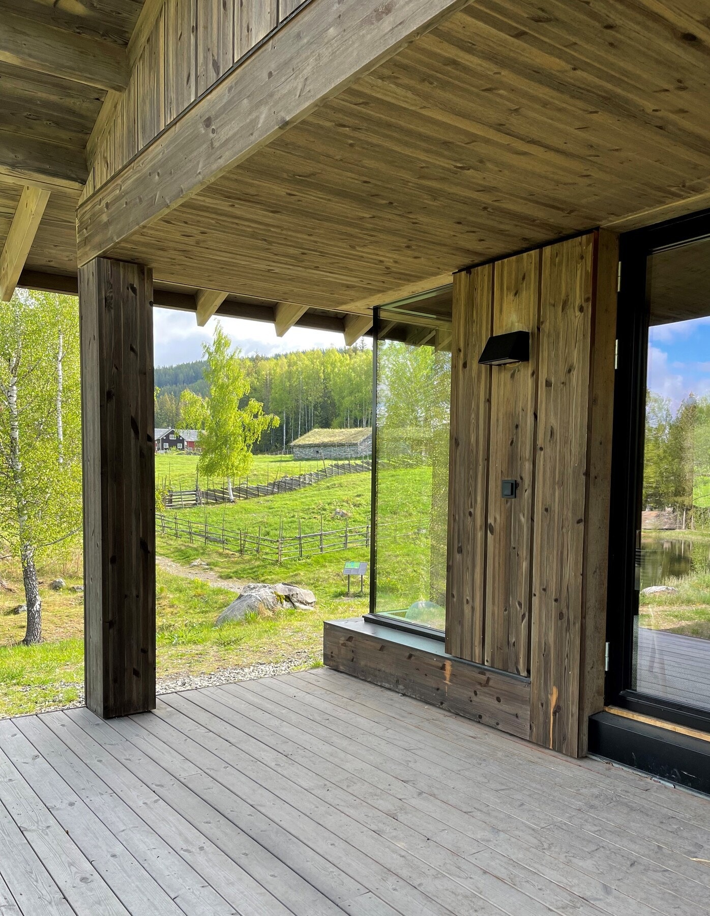 Fra overbygd terrasse fra tilsvarende modell Galleribilde