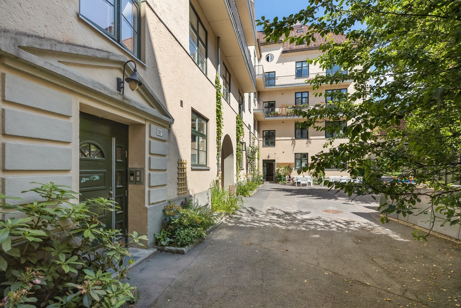 Fellesvaskeriet ligger i Omsens gate 1B og Per Kvibergs gate 8. Galleribilde