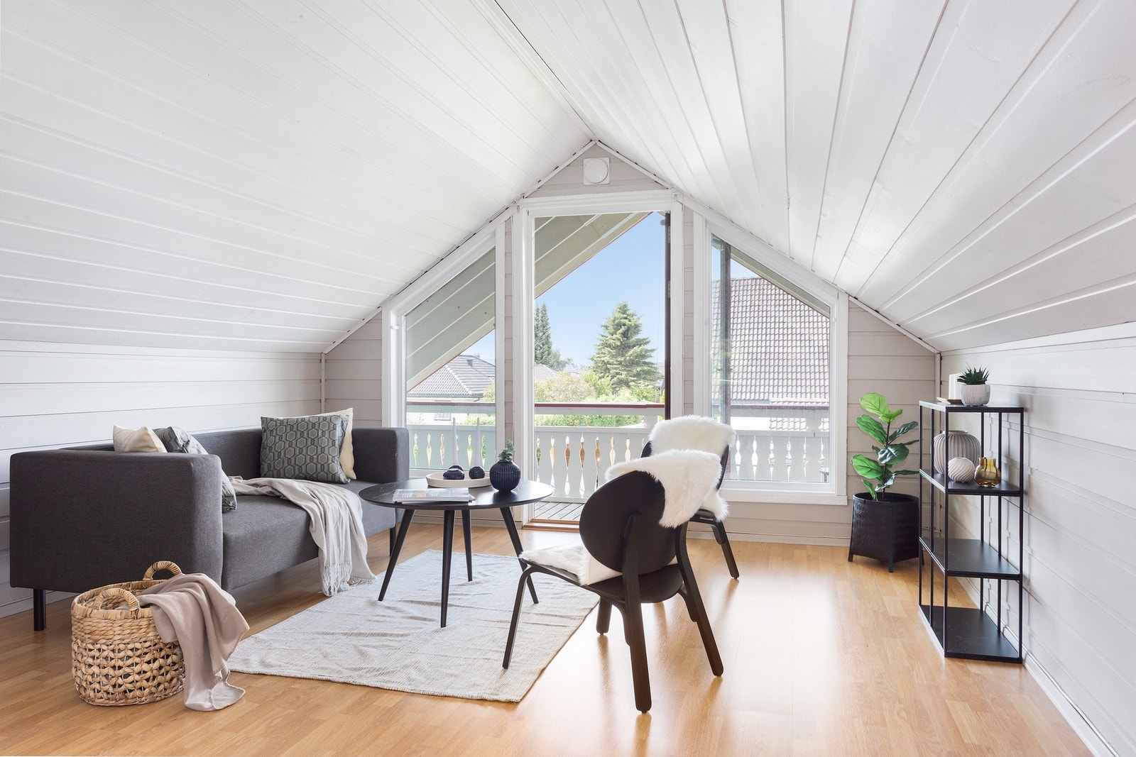 Loftstue på 36 kvm. Galleribilde