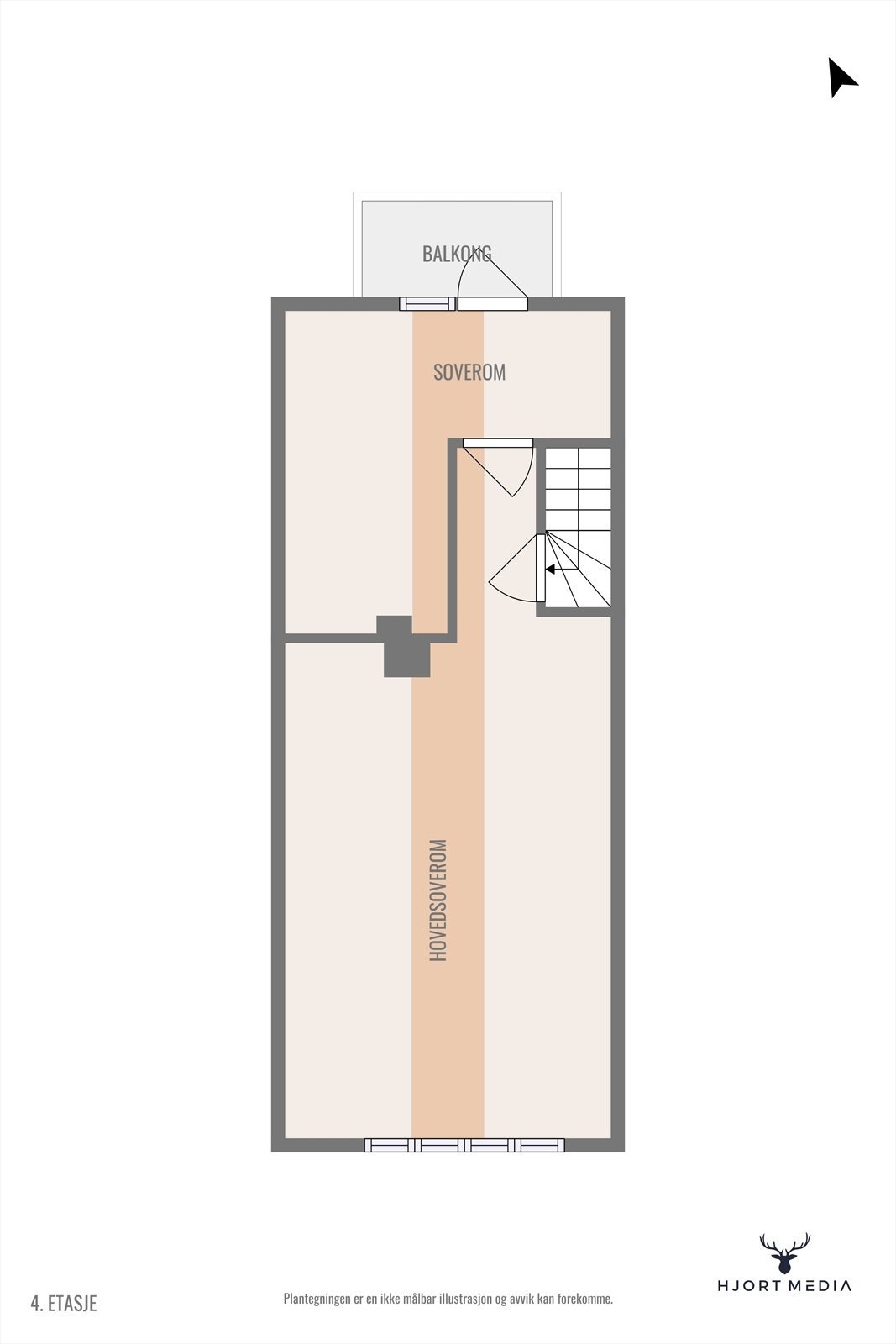 Plantegning loft Galleribilde
