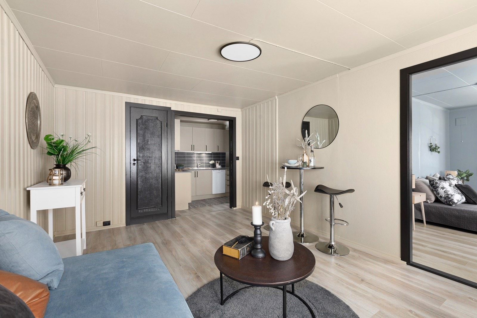 Naturlig plass for spisebord i stuen Galleribilde