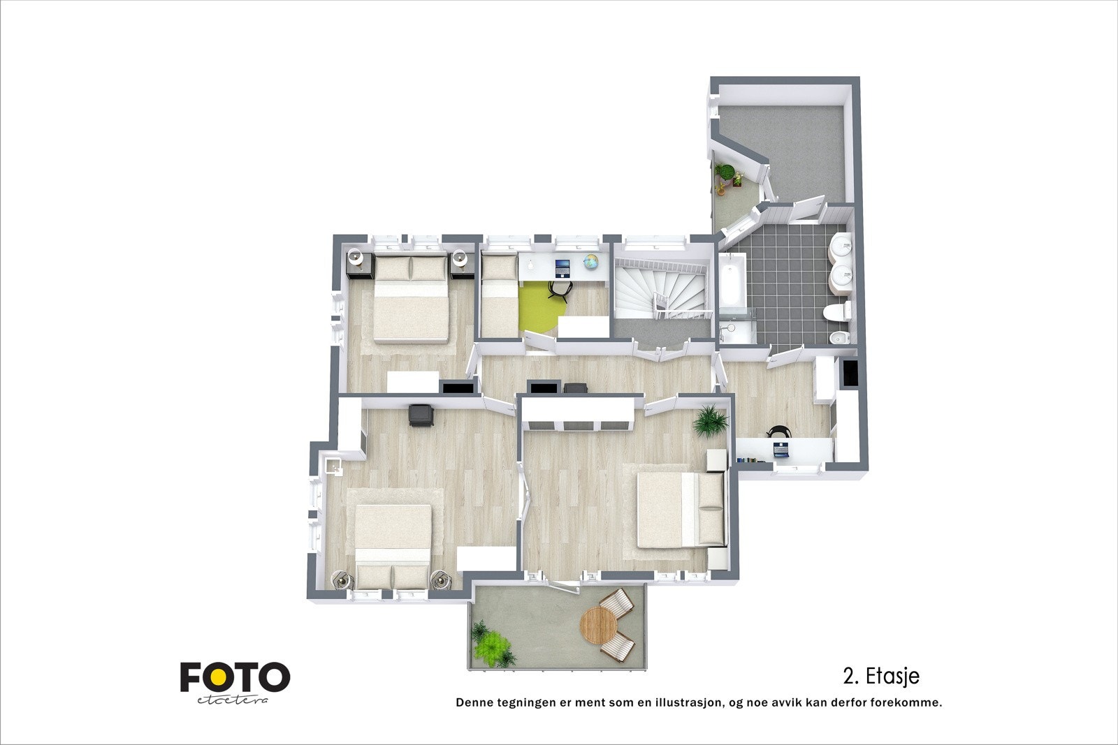 Plantegning 2etg Galleribilde