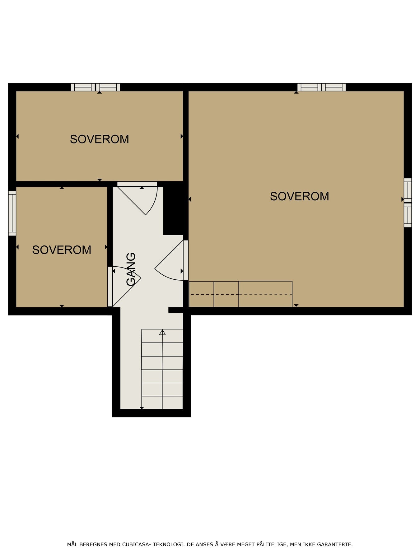 Plantegning loftsetasje Galleribilde