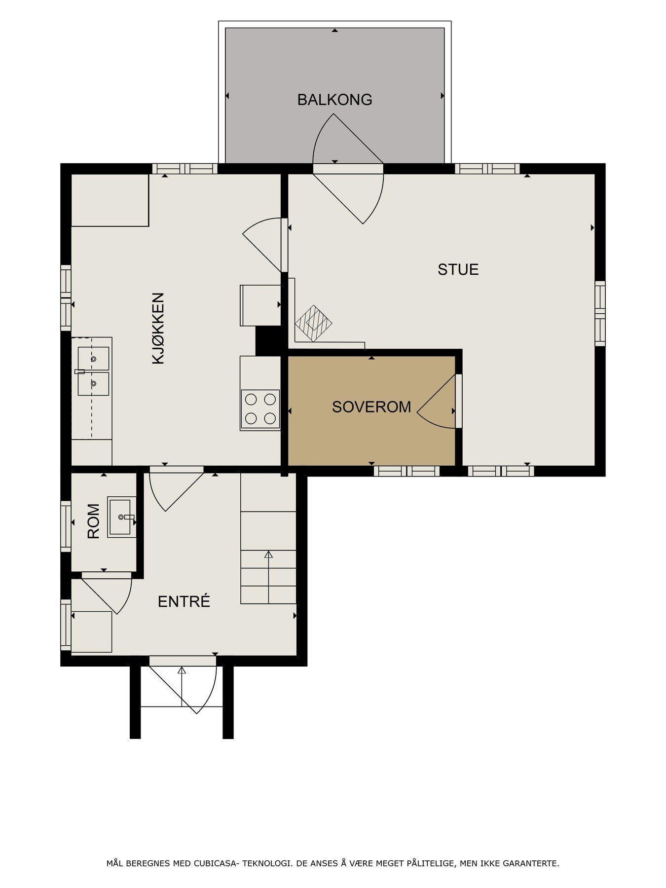 Plantegning 1. etasje Galleribilde