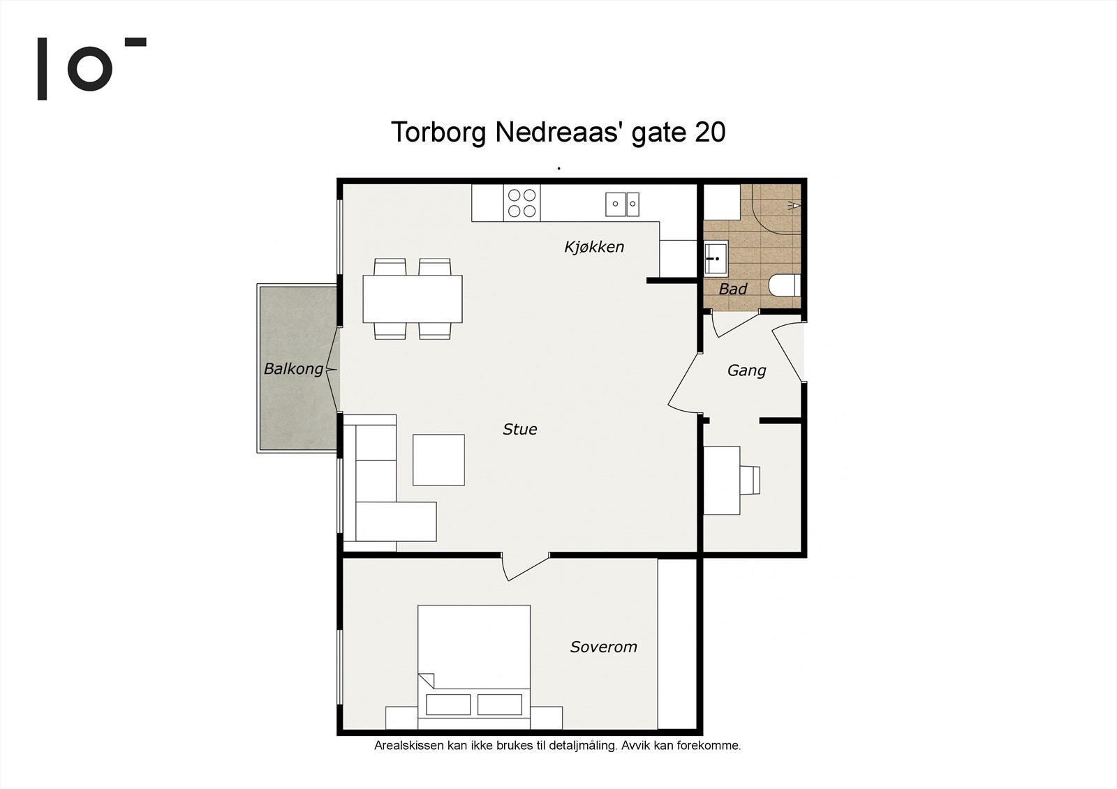 - Planløsning. I tillegg disponerer leiligheten en ekstern bod i 5. etasje - Galleribilde