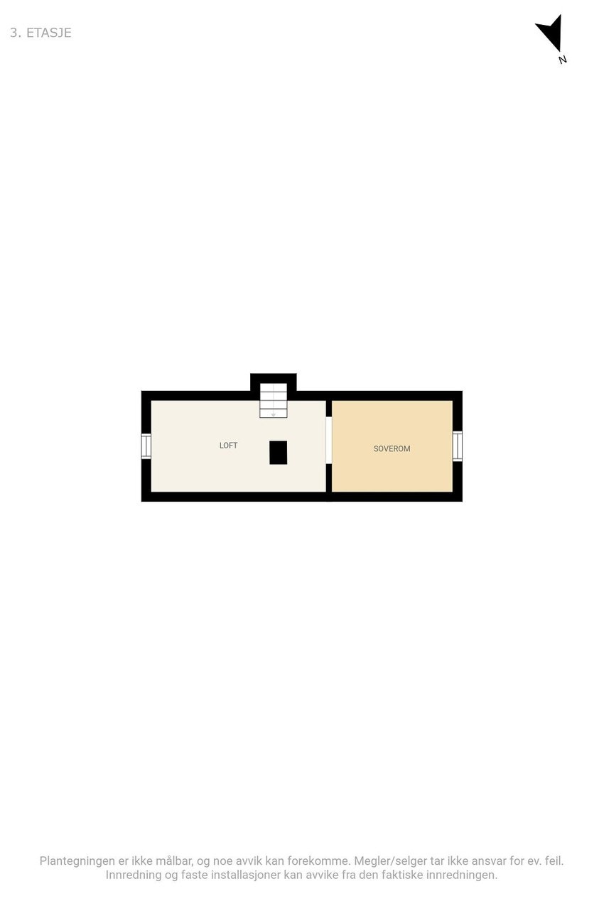 Plantegning loftetasje. Galleribilde