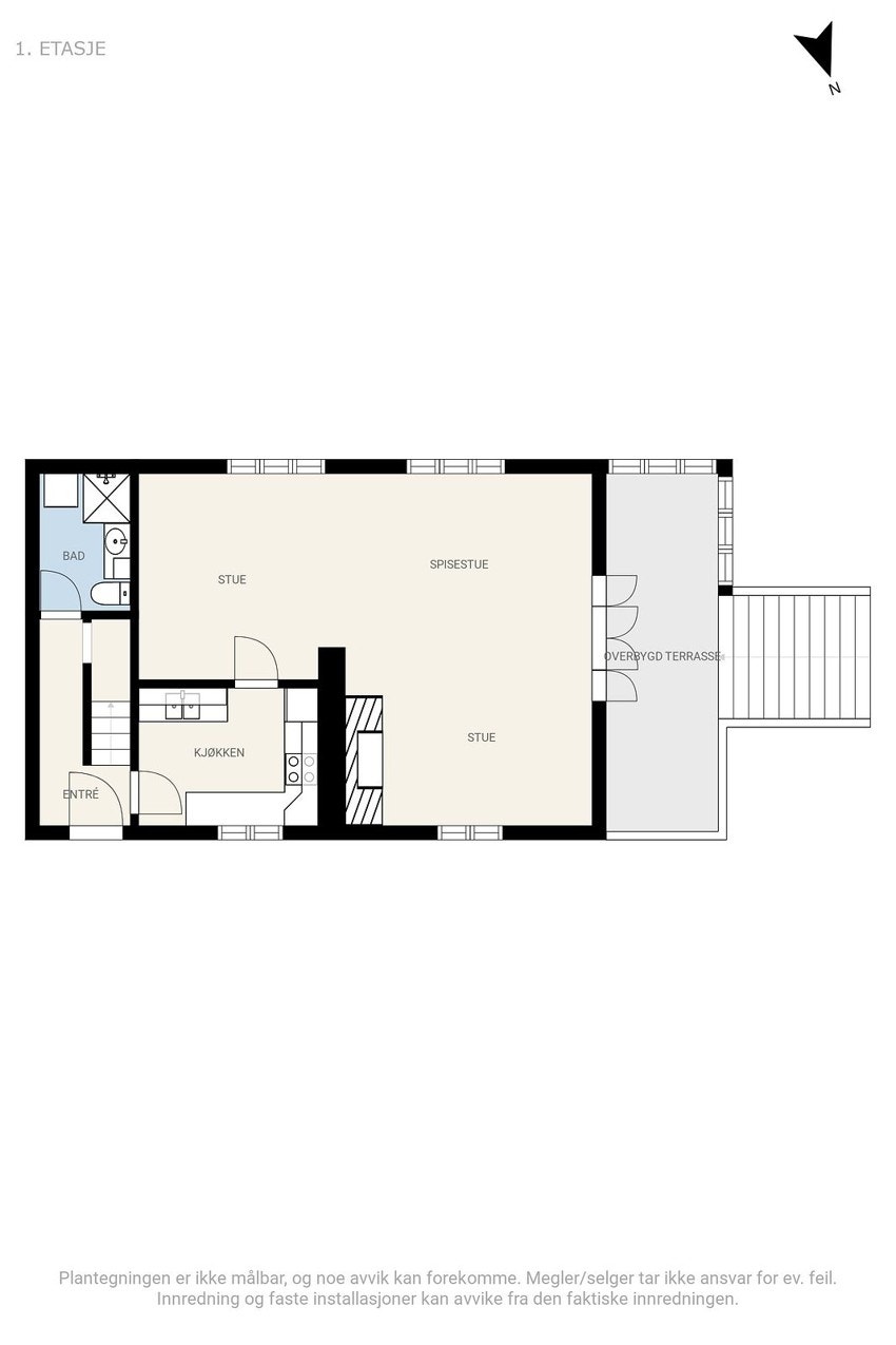 Plantegning 1.etasje. Galleribilde