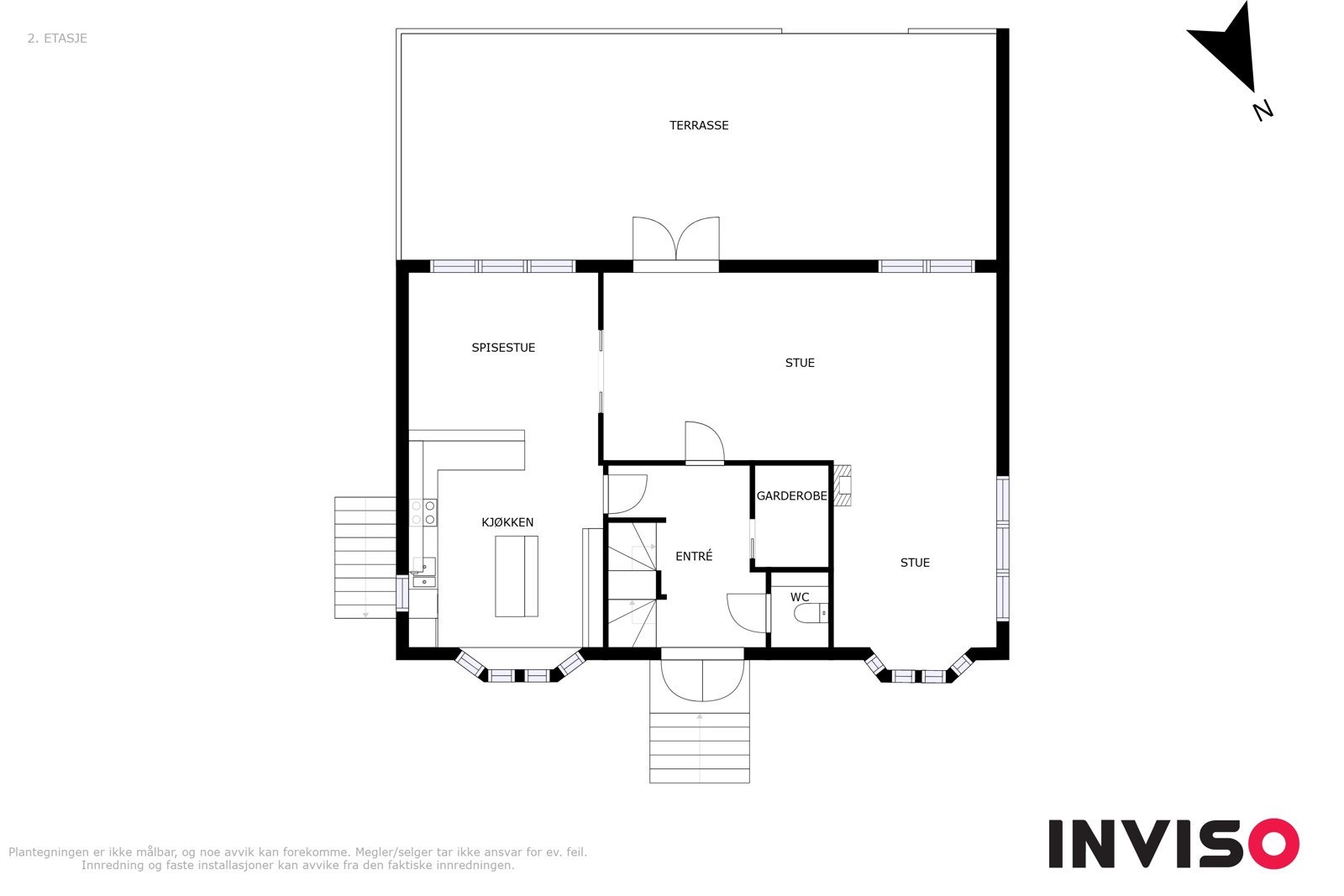 Plantegning 1. etasje - Åsterudveien 12. Galleribilde