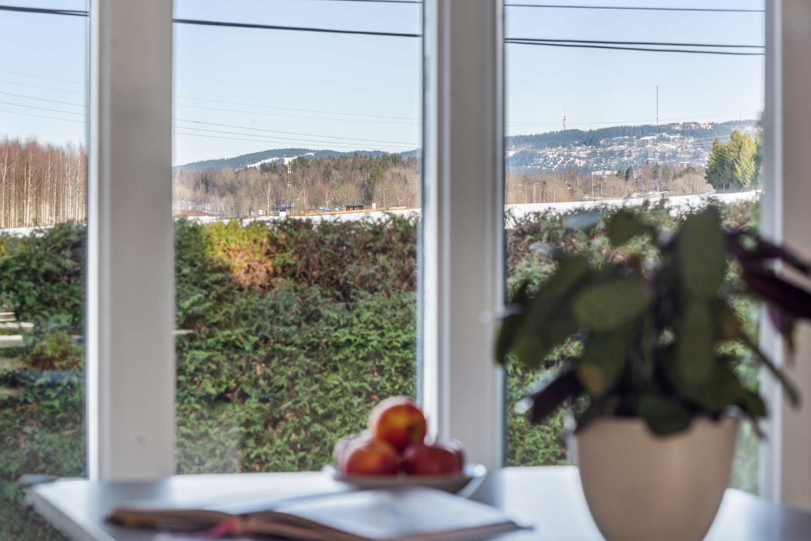 Flott utsikt fra kjøkkenet. Galleribilde