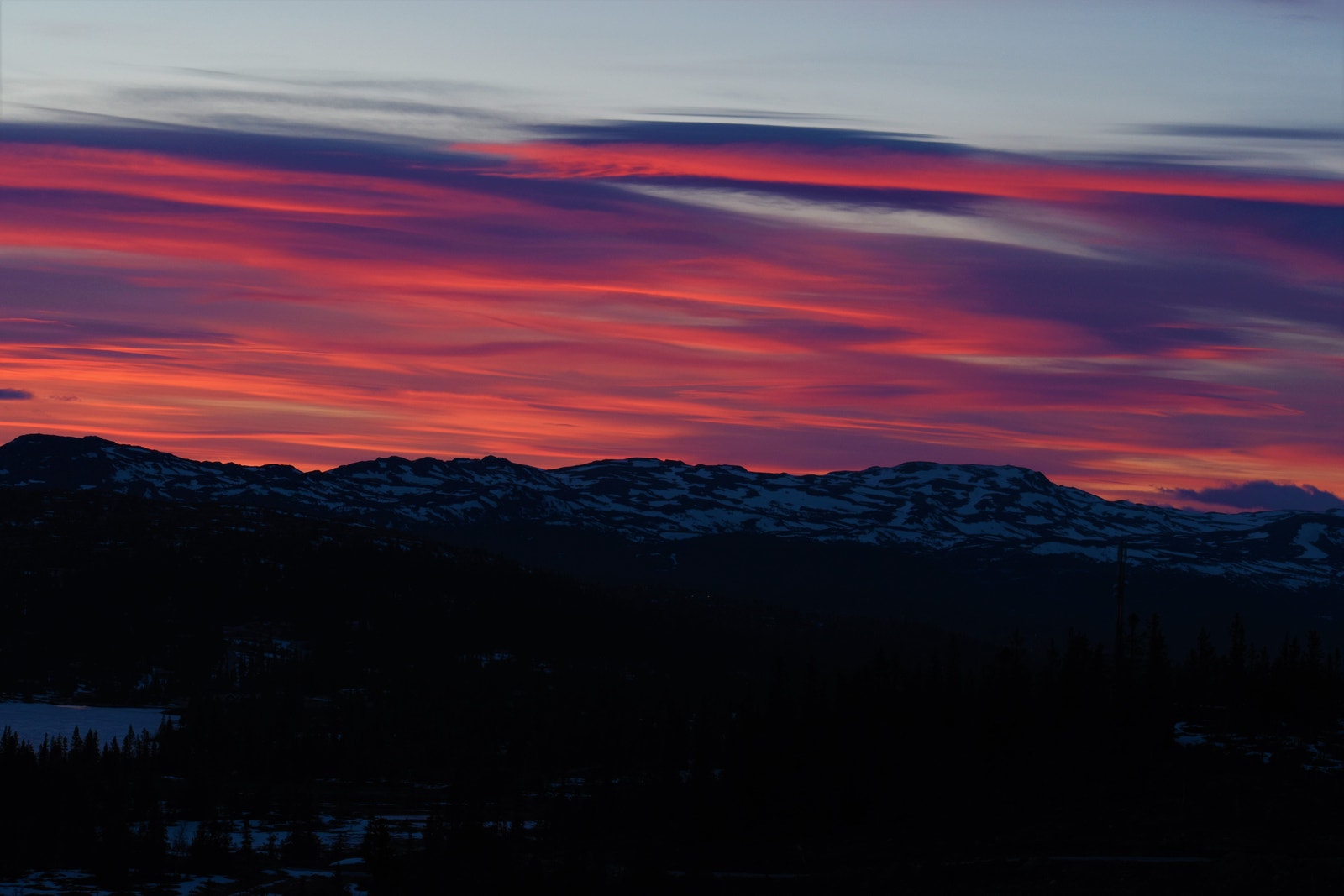 Etter solnedgang, bildet er tatt fra tomt 64. Galleribilde