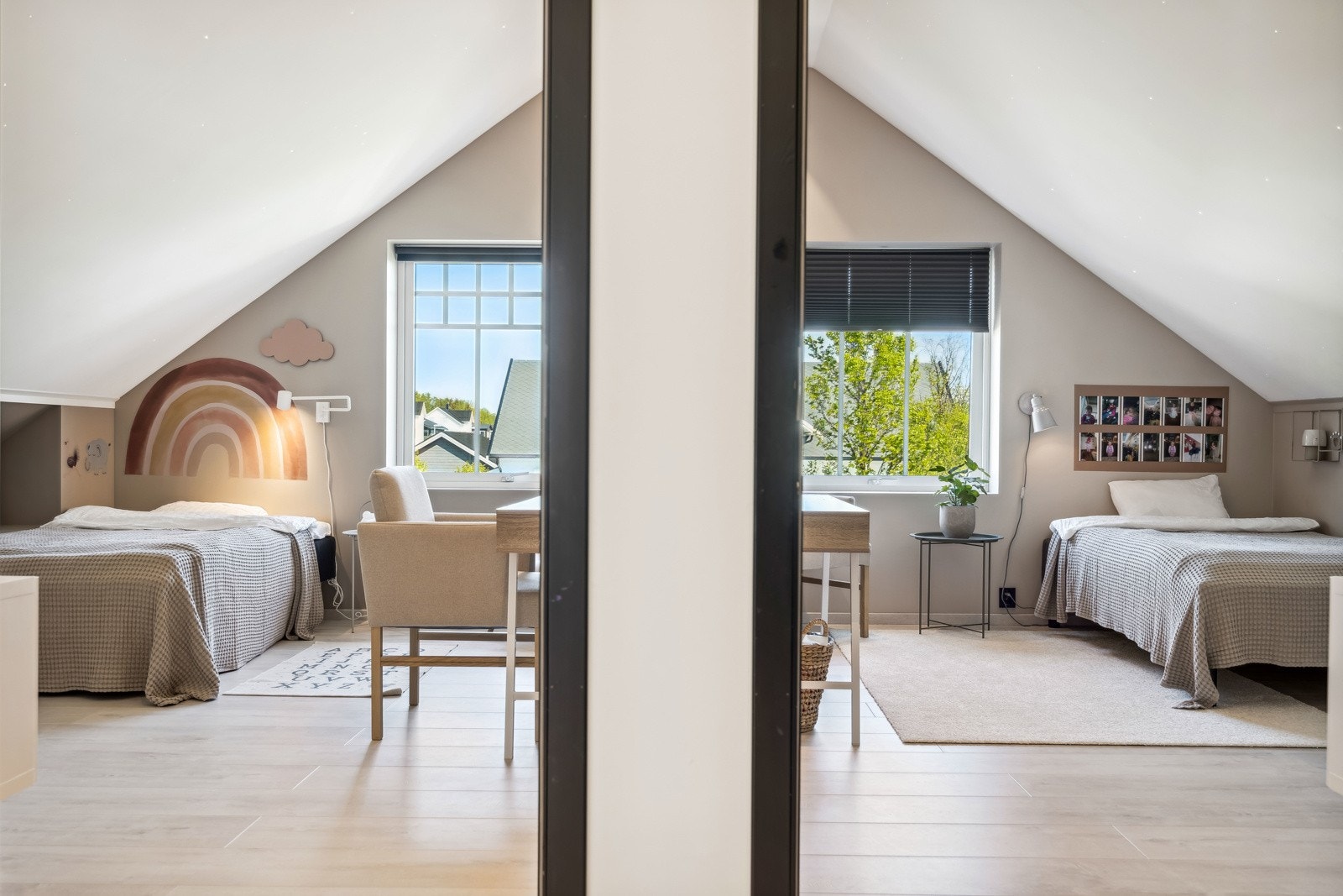 Soverom 3 og 4 fra gangen Galleribilde