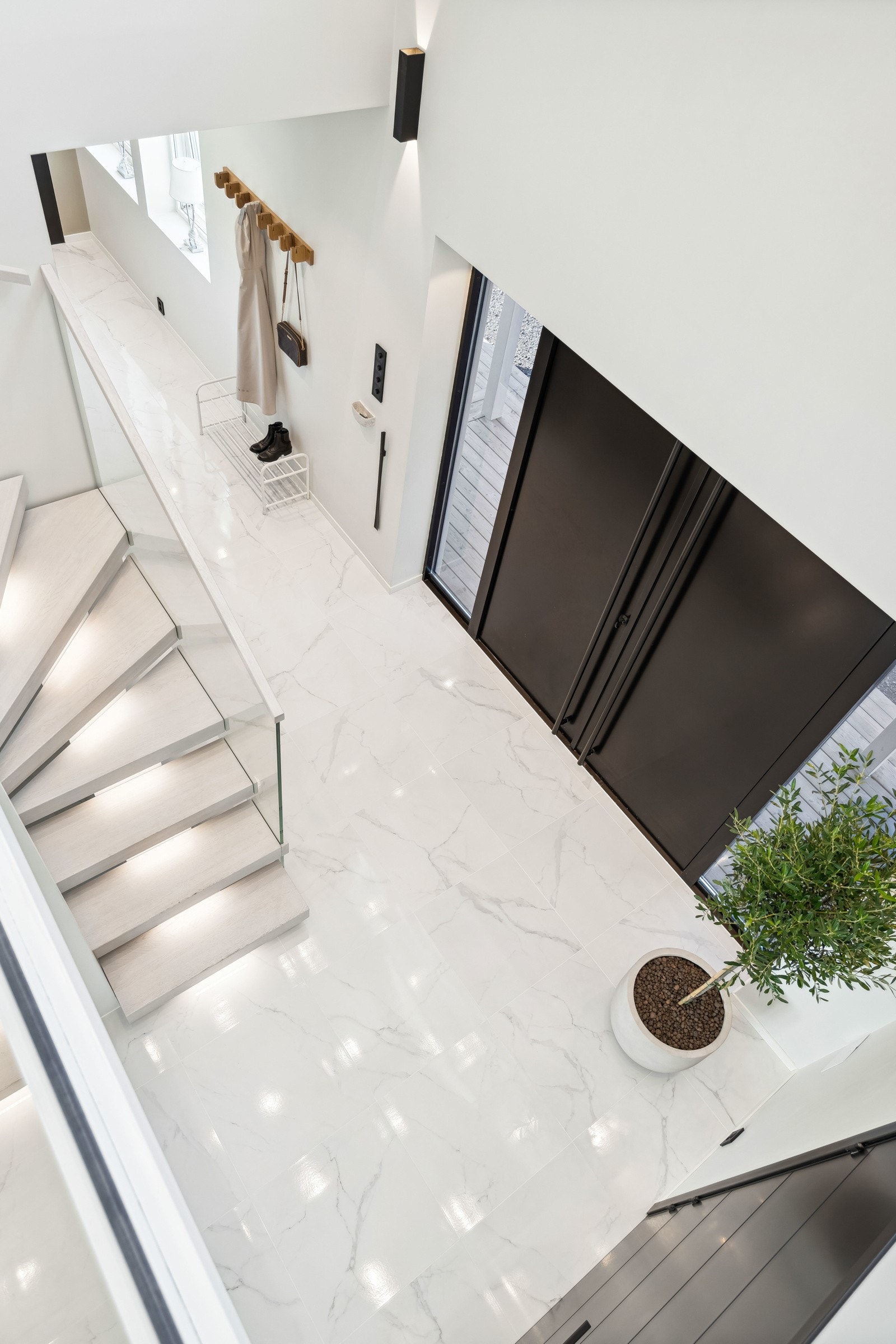 Hallen sett ovenfra Galleribilde