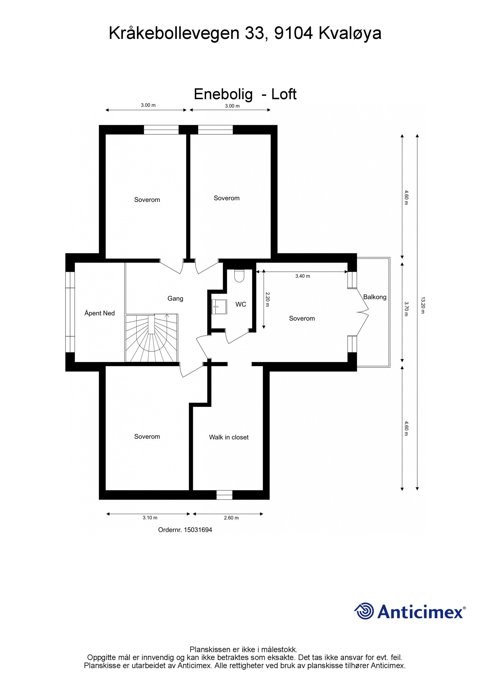 plantegning loftsetasjen Galleribilde