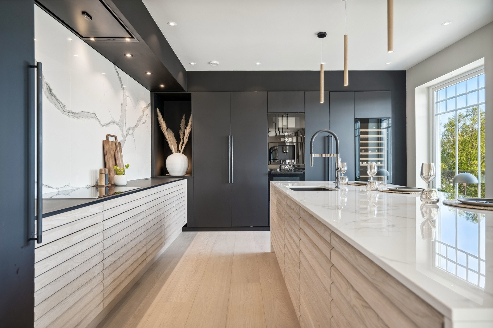 Lekkert og åpent kjøkken Galleribilde