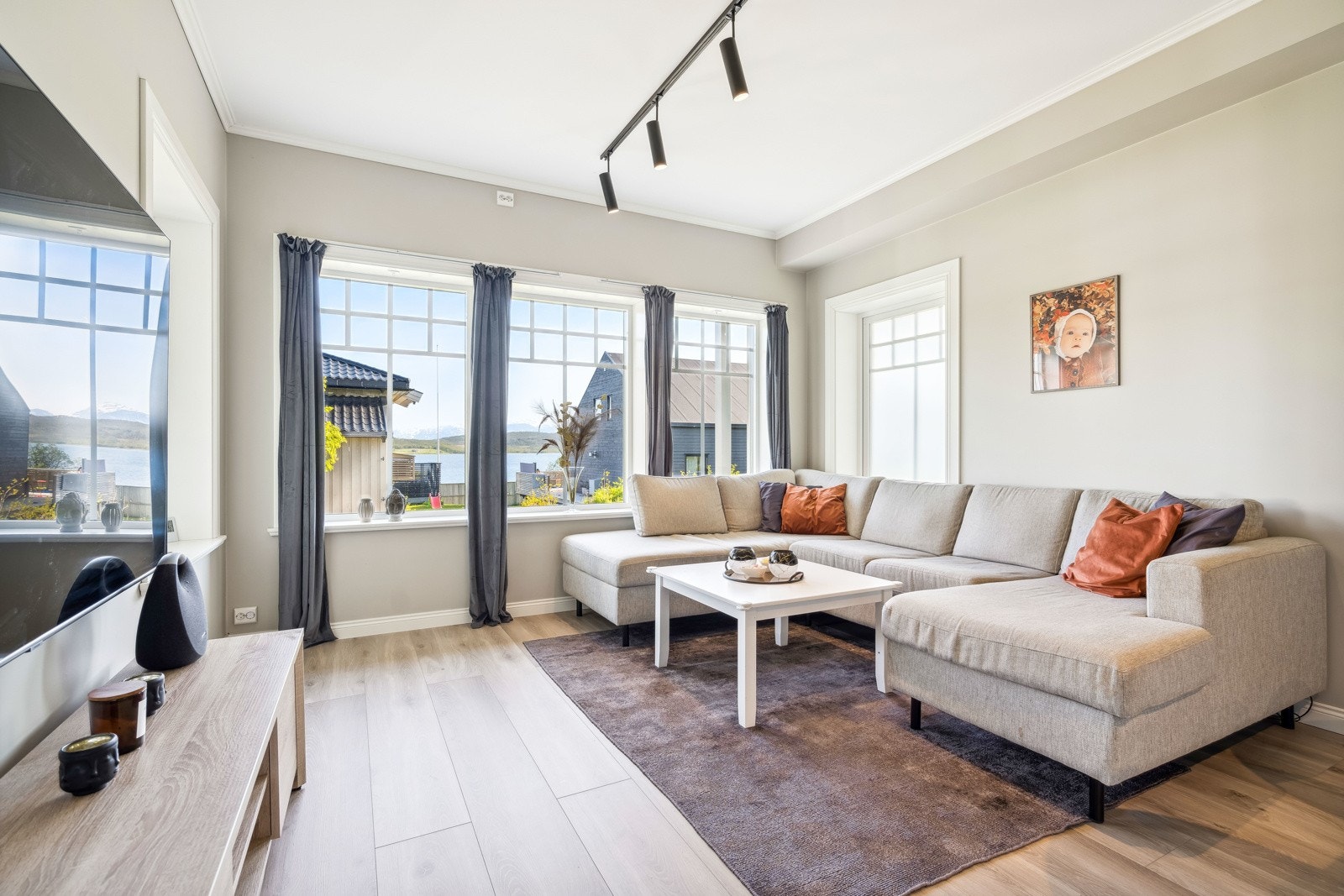 Stuen her har og bra utsikt Galleribilde