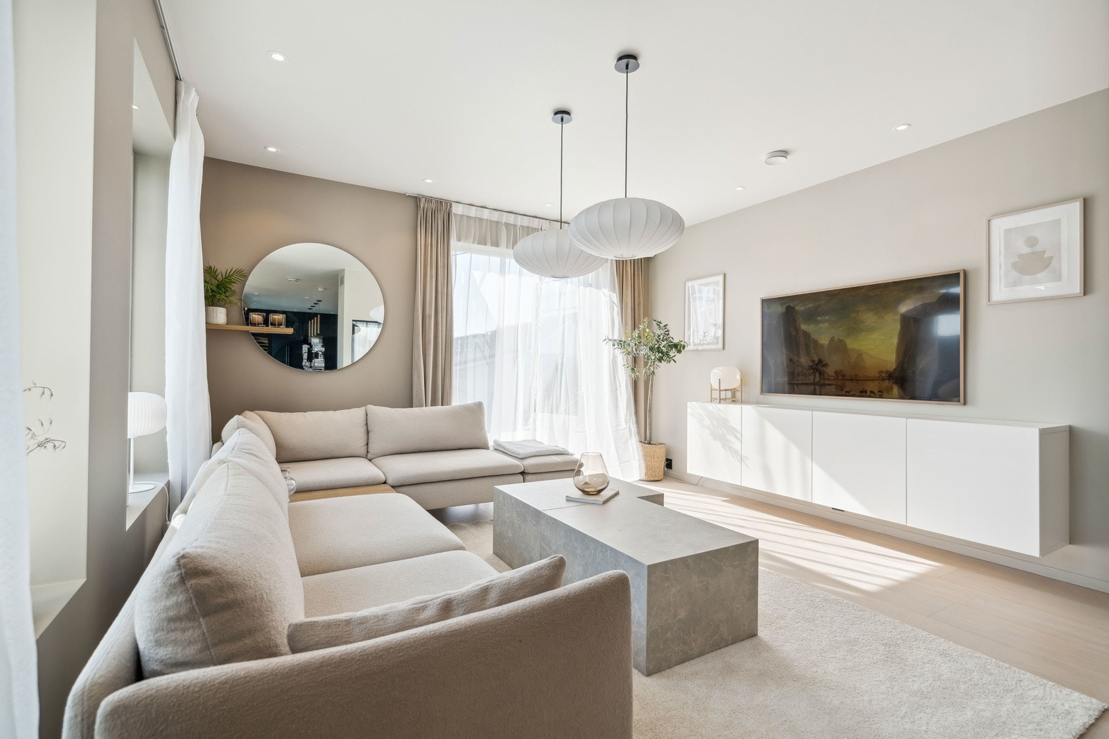 Hyggelig stuekrok for TV-kos Galleribilde