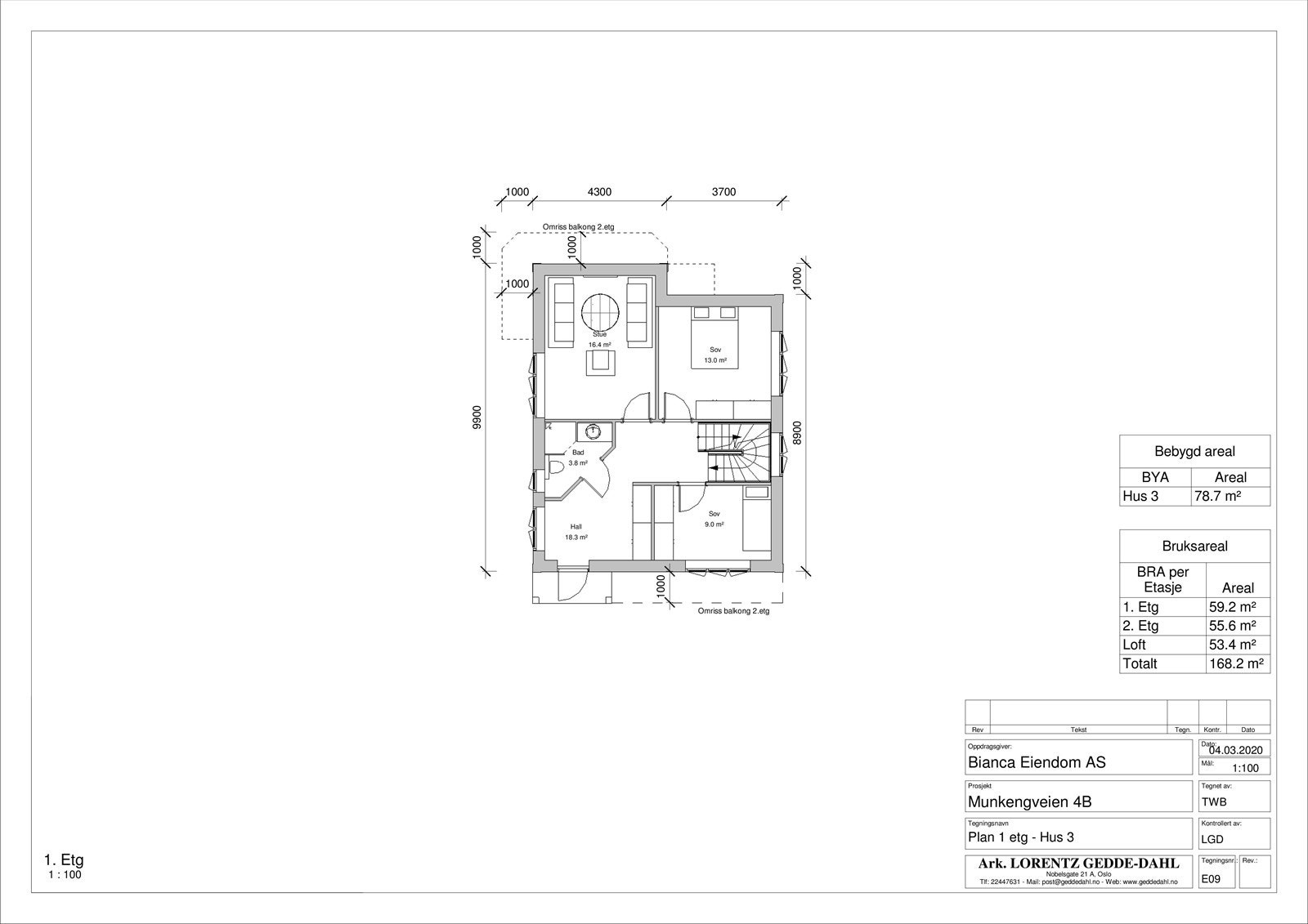 Plan 1 - Hus 3 Galleribilde