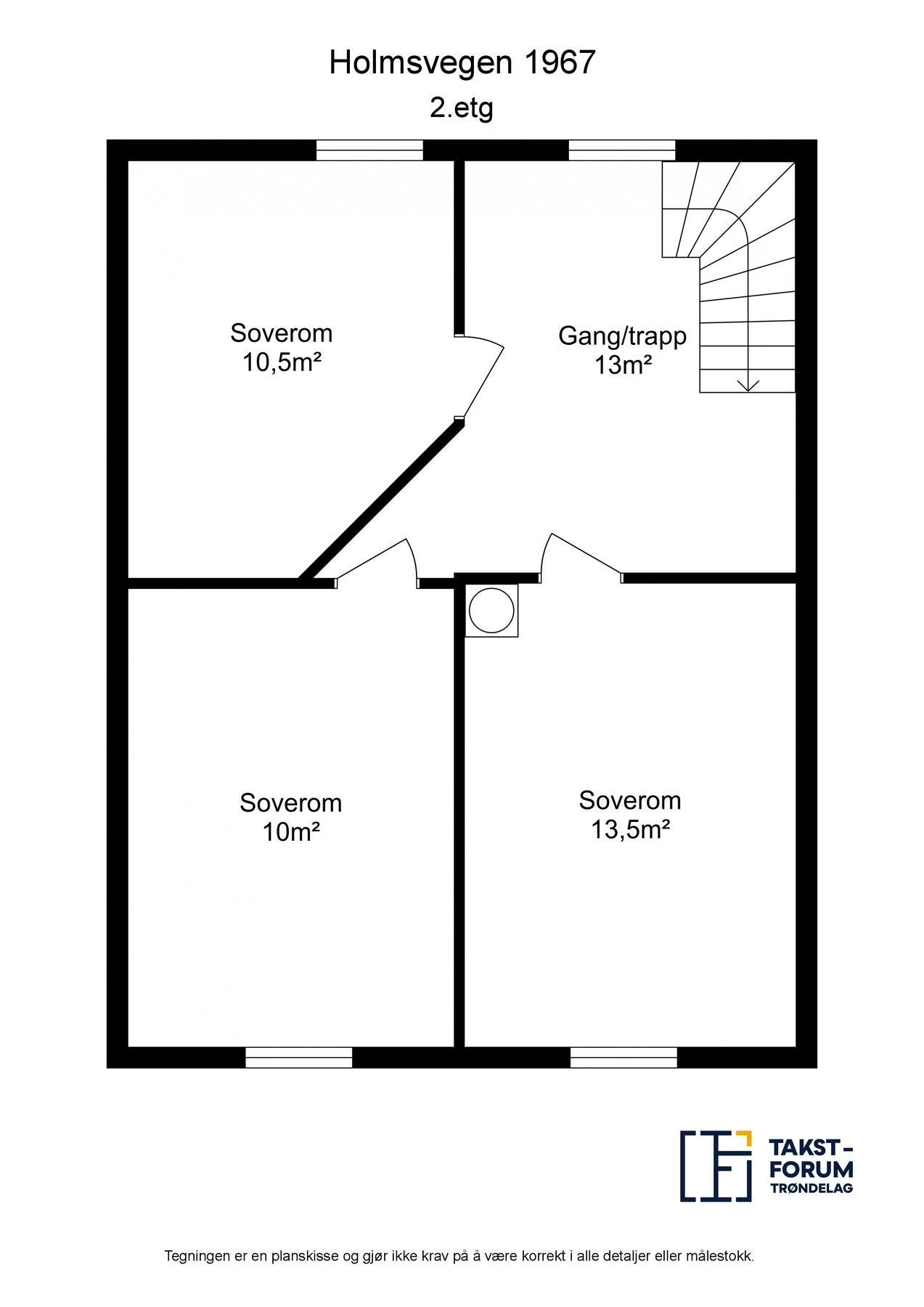 Planskisse loft Galleribilde