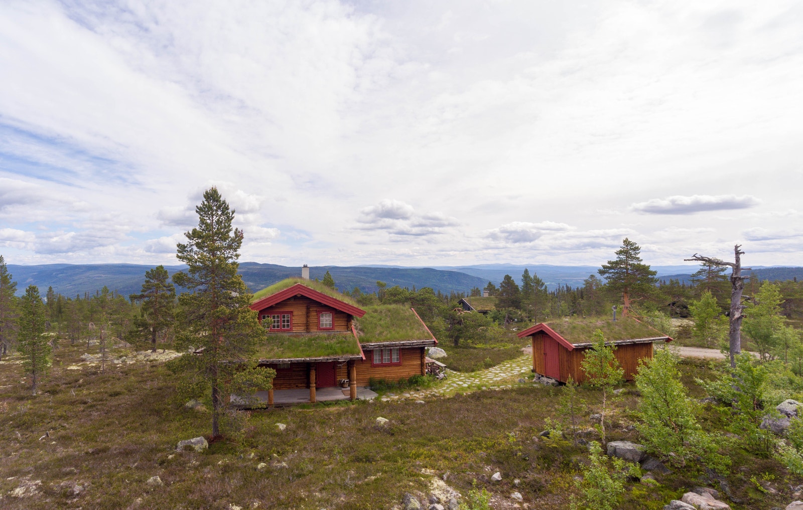 En hytte i etablerte Tryvang Øst med omtrent samme utsikt som tomtene 28-50 (nordøstlig del) i Tryvang Sør Galleribilde
