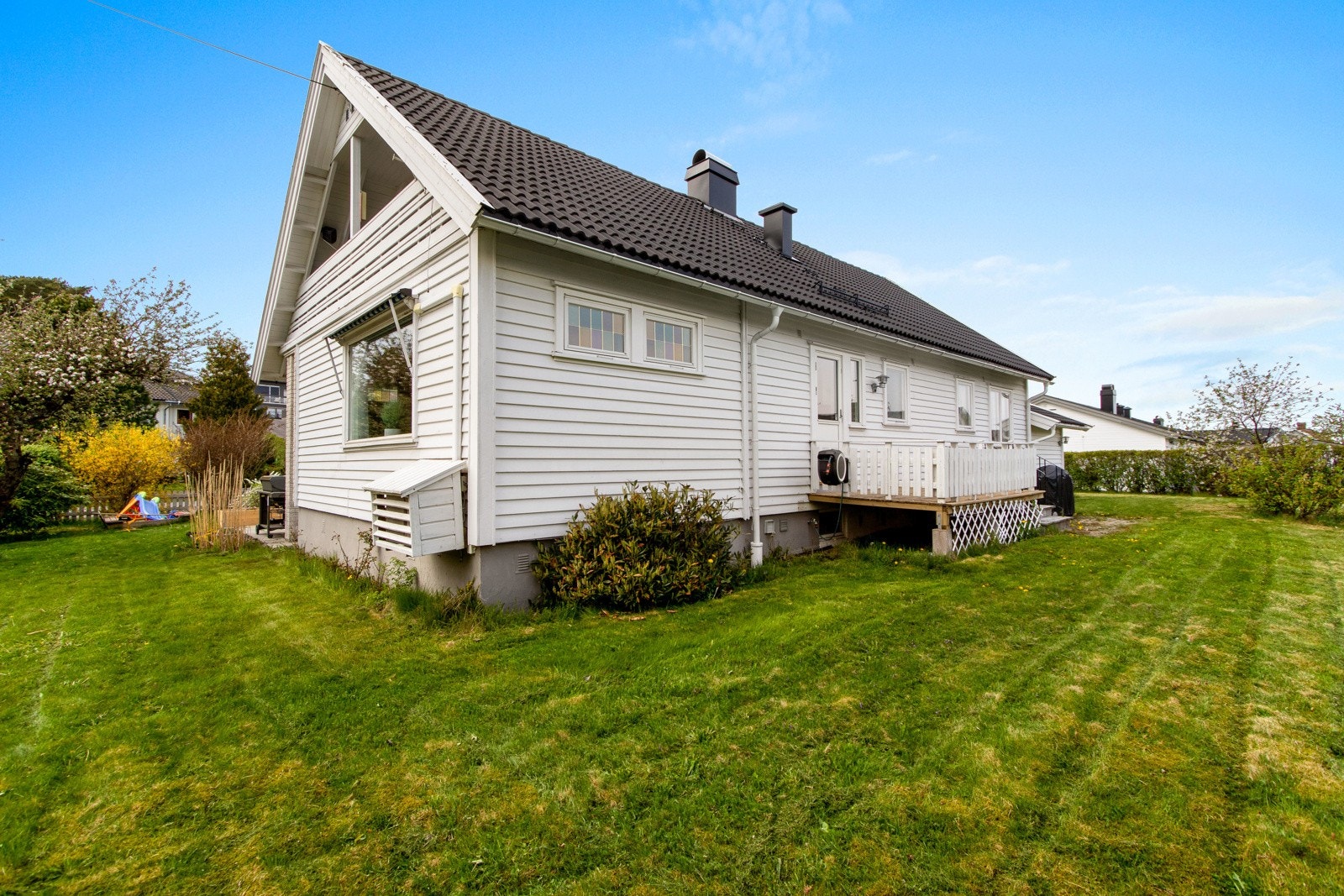 Huset ble vasket i 2023. Galleribilde