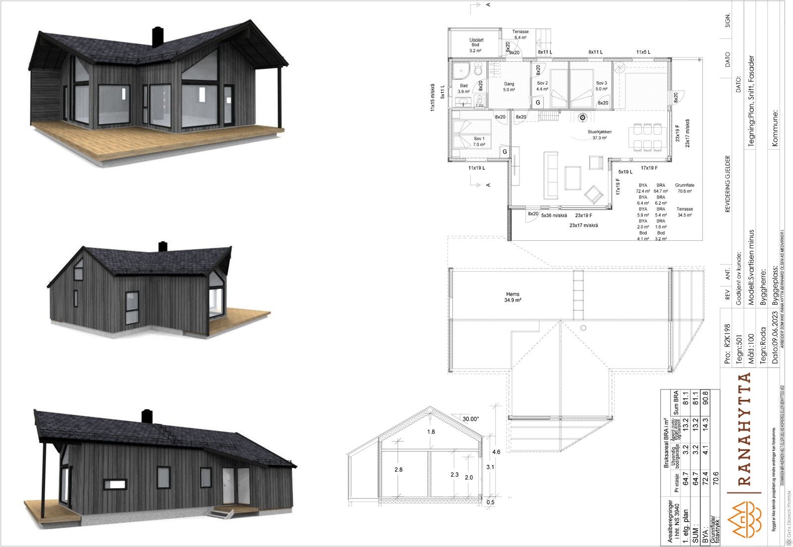 Planløsning for Svartisen Galleribilde