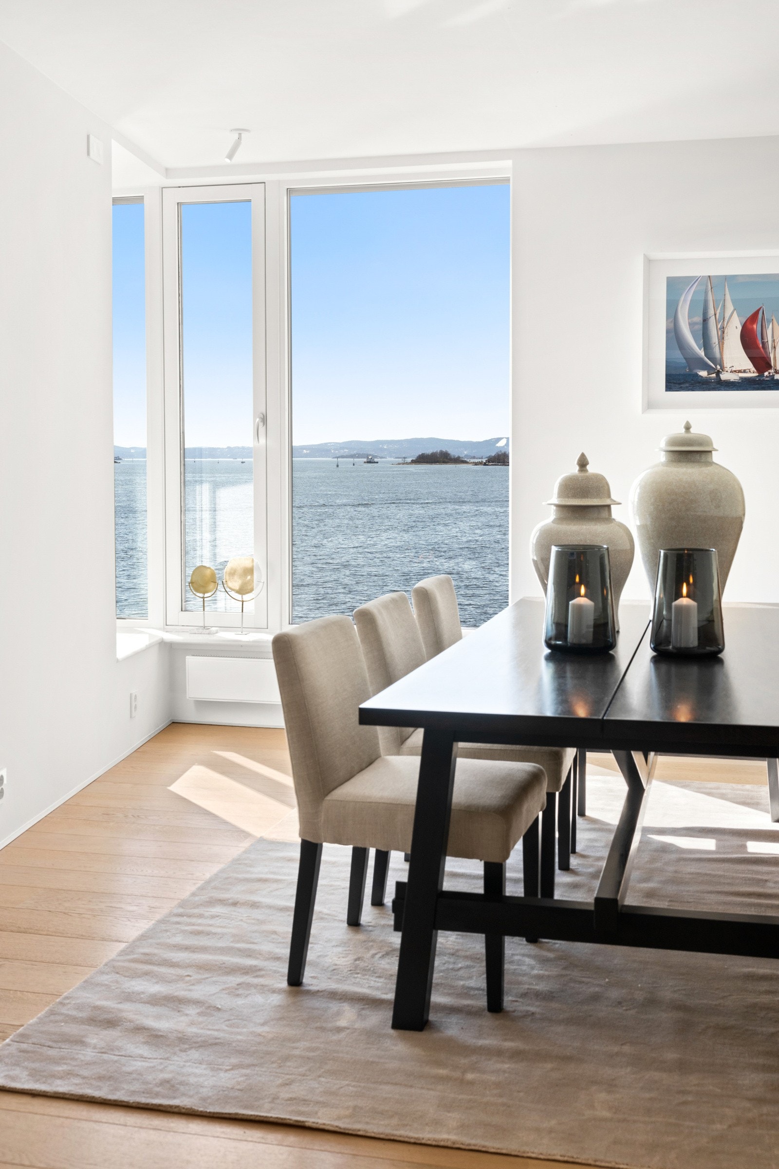 Her får man en unik utsikt mot Oslofjorden til hvert eneste måltid. Galleribilde