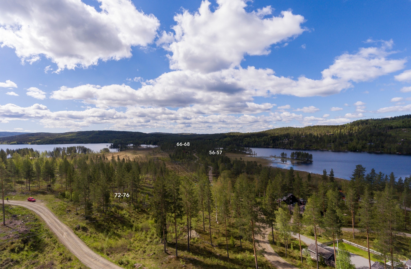 Hytteområdet har helårsvei og er vinterbrøytet Galleribilde