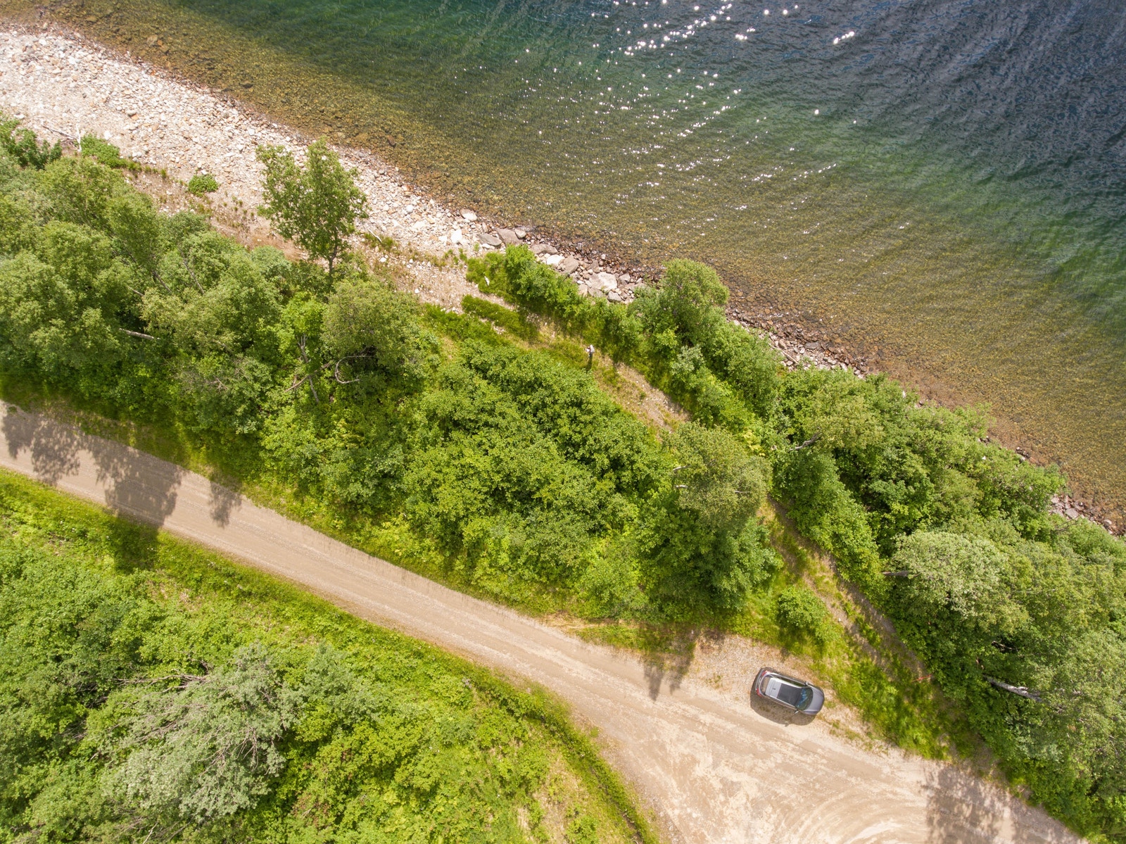 Mulighet for å sette ut båt helt nederst i hyttegrenda Galleribilde