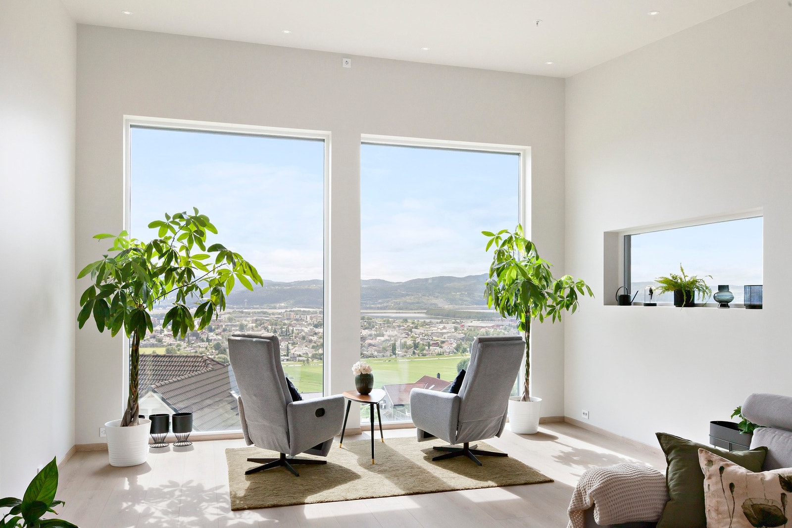 Her har du utsikt over hele Stjørdal sentrum. Galleribilde