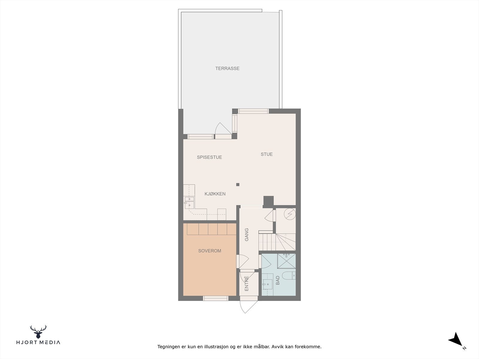 Plantegning 1. etg. Galleribilde