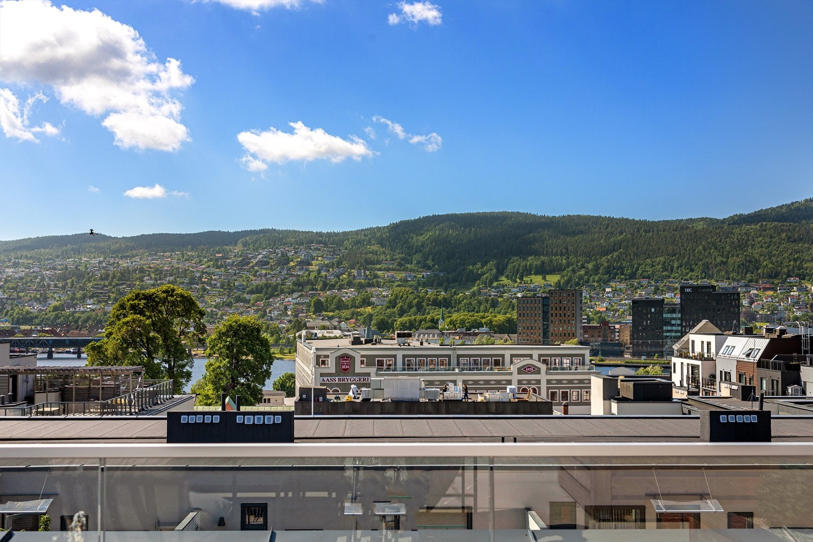 Utsikt fra felles takterrasse Galleribilde