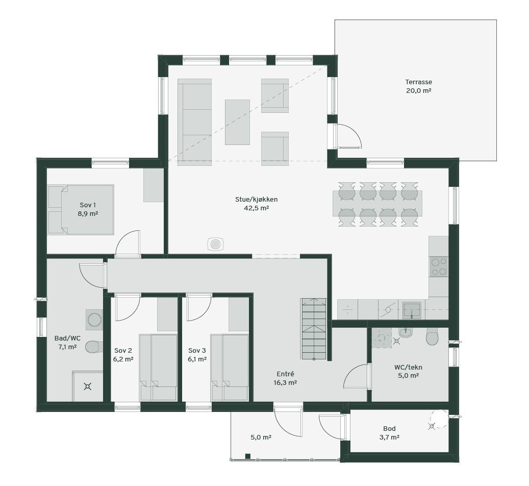 Grunnplan Galleribilde