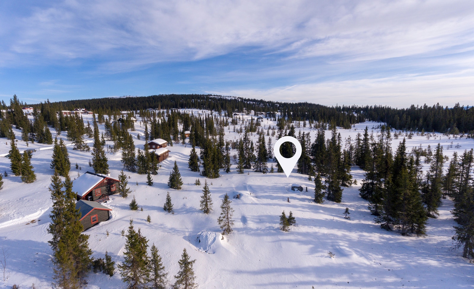 Tomten ligger ca. 2 timer 45 minutter fra Oslo Galleribilde